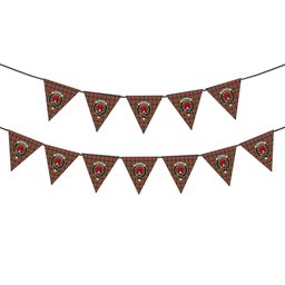 ScotsTee Shop Scottish McNachten Ancient Crest Tartan Triangle Flags Tartan Bunting, Pennants (12pcs)