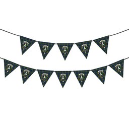 ScotsTee Shop Scottish Paterson Modern Crest Tartan Triangle Flags Tartan Bunting, Pennants (12pcs)