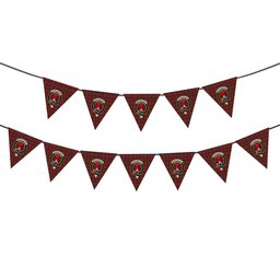 ScotsTee Shop Scottish McNaughton Crest Tartan Triangle Flags Tartan Bunting, Pennants (12pcs)