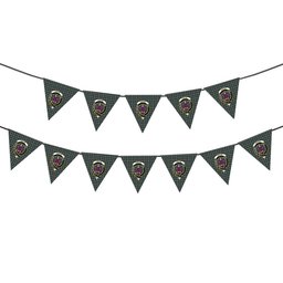 ScotsTee Shop Scottish Ogilvie of Inverarity – VS 1 Crest Tartan Triangle Flags Tartan Bunting, Pennants (12pcs)