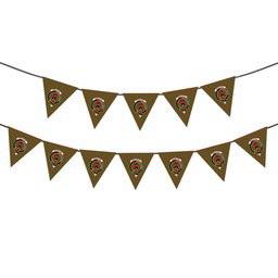 ScotsTee Shop Scottish Middleton Ancient Crest Tartan Triangle Flags Tartan Bunting, Pennants (12pcs)
