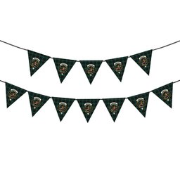 ScotsTee Shop Scottish McAuley Hunting Modern Crest Tartan Triangle Flags Tartan Bunting, Pennants (12pcs)