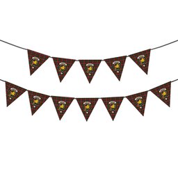 ScotsTee Shop Scottish Thompson Mackinlay Crest Tartan Triangle Flags Tartan Bunting, Pennants (12pcs)