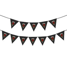 ScotsTee Shop Scottish McNeacail Hunting Modern Crest Tartan Triangle Flags Tartan Bunting, Pennants (12pcs)