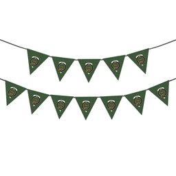ScotsTee Shop Scottish Scott Green Ancient Crest Tartan Triangle Flags Tartan Bunting, Pennants (12pcs)
