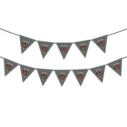 ScotsTee Shop Scottish Mcnaghten Dress Crest Tartan Triangle Flags Tartan Bunting, Pennants (12pcs)