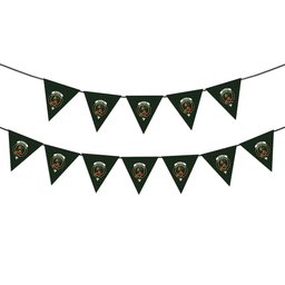 ScotsTee Shop Scottish McAlpin Crest Tartan Triangle Flags Tartan Bunting, Pennants (12pcs)