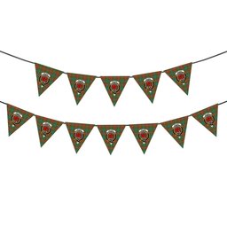 ScotsTee Shop Scottish Wilson Ancient Clan Crest Tartan Triangle Flags Tartan Bunting, Pennants (12pcs)