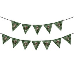 ScotsTee Shop Scottish Taylor Dress Crest Tartan Triangle Flags Tartan Bunting, Pennants (12pcs)