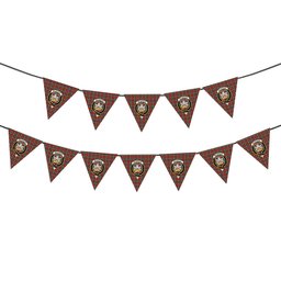 ScotsTee Shop Scottish McLachlan Weathered Crest Tartan Triangle Flags Tartan Bunting, Pennants (12pcs)