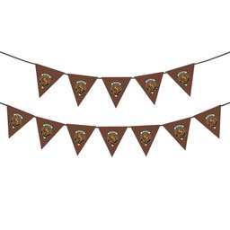 ScotsTee Shop Scottish McKintosh Hunting Weathered Crest Tartan Triangle Flags Tartan Bunting, Pennants (12pcs)