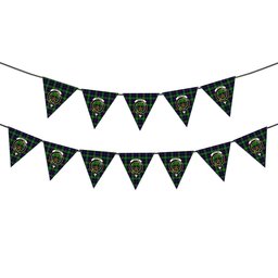 ScotsTee Shop Scottish Swinton SC Crest Tartan Triangle Flags Tartan Bunting, Pennants (12pcs)