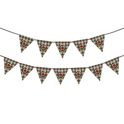 ScotsTee Shop Scottish MacDuff Dress Ancient Crest Tartan Triangle Flags Tartan Bunting, Pennants (12pcs)