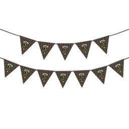 ScotsTee Shop Scottish McLaren Weathered Crest Tartan Triangle Flags Tartan Bunting, Pennants (12pcs)
