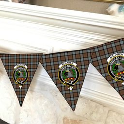ScotsTee Shop Scottish McLaren Weathered Crest Tartan Triangle Flags Tartan Bunting, Pennants (12pcs)