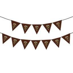 ScotsTee Shop Scottish MacGregor of Glenstrae 2 Crest Tartan Triangle Flags Tartan Bunting, Pennants (12pcs)