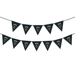 ScotsTee Shop Scottish Stevenson Hunting Modern Crest Tartan Triangle Flags Tartan Bunting, Pennants (12pcs)