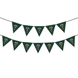 ScotsTee Shop Scottish Stewart Hunting Modern SC Crest Tartan Triangle Flags Tartan Bunting, Pennants (12pcs)