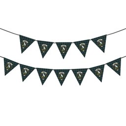 ScotsTee Shop Scottish Hunter of Hunterston Modern Crest Tartan Triangle Flags Tartan Bunting, Pennants (12pcs)