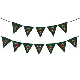 ScotsTee Shop Scottish Moncreiffe of Atholl Crest Tartan Triangle Flags Tartan Bunting, Pennants (12pcs)
