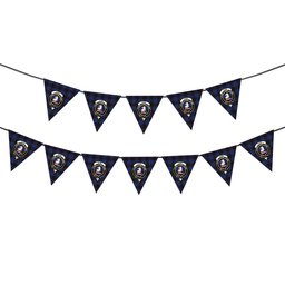 ScotsTee Shop Scottish Hume Crest Tartan Triangle Flags Tartan Bunting, Pennants (12pcs)