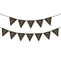 ScotsTee Shop Scottish Stevenson Old Crest Tartan Triangle Flags Tartan Bunting, Pennants (12pcs)