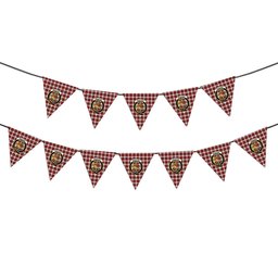 ScotsTee Shop Scottish MacPhee Dress Ancient Crest Tartan Triangle Flags Tartan Bunting, Pennants (12pcs)