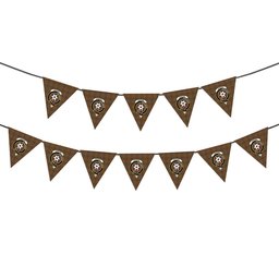 ScotsTee Shop Scottish Jardine 1 Crest Tartan Triangle Flags Tartan Bunting, Pennants (12pcs)