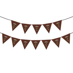 ScotsTee Shop Scottish MacAlister Modern Crest Tartan Triangle Flags Tartan Bunting, Pennants (12pcs)