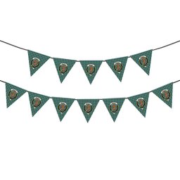ScotsTee Shop Scottish Melville Modern Crest Tartan Triangle Flags Tartan Bunting, Pennants (12pcs)