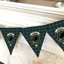 ScotsTee Shop Scottish Turnbull Hunting Modern Clan Crest Tartan Triangle Flags Tartan Bunting, Pennants (12pcs)