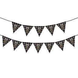 ScotsTee Shop Scottish Moffat Modern SC Crest Tartan Triangle Flags Tartan Bunting, Pennants (12pcs)