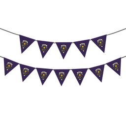 ScotsTee Shop Scottish Wardlaw Modern Crest Tartan Triangle Flags Tartan Bunting, Pennants (12pcs)