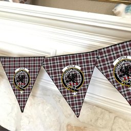 ScotsTee Shop Scottish Little Dress Ancient Crest Tartan Triangle Flags Tartan Bunting, Pennants (12pcs)