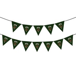 ScotsTee Shop Scottish McAlpin Modern Crest Tartan Triangle Flags Tartan Bunting, Pennants (12pcs)
