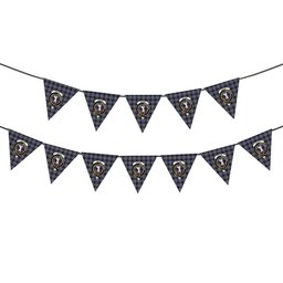 ScotsTee Shop Scottish Napier Crest Tartan Triangle Flags Tartan Bunting, Pennants (12pcs)