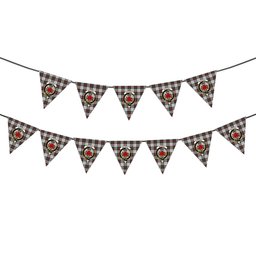 ScotsTee Shop Scottish MacDuff Dress Modern Crest Tartan Triangle Flags Tartan Bunting, Pennants (12pcs)