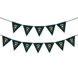 ScotsTee Shop Scottish Oliphant Modern Crest Tartan Triangle Flags Tartan Bunting, Pennants (12pcs)