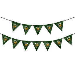 ScotsTee Shop Scottish MacIvor Hunting Ancient Crest Tartan Triangle Flags Tartan Bunting, Pennants (12pcs)