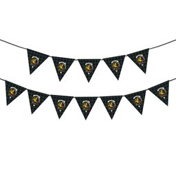 ScotsTee Shop Scottish Nicolson Green Hunting Crest Tartan Triangle Flags Tartan Bunting, Pennants (12pcs)