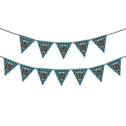 ScotsTee Shop Scottish Laing SC Crest Tartan Triangle Flags Tartan Bunting, Pennants (12pcs)