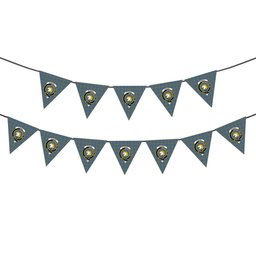 ScotsTee Shop Scottish Stewart of Appin Hunting Ancient Crest Tartan Triangle Flags Tartan Bunting, Pennants (12pcs)