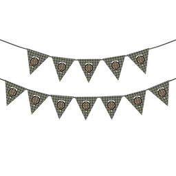 ScotsTee Shop Scottish Scott Dress 2 Crest Tartan Triangle Flags Tartan Bunting, Pennants (12pcs)