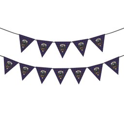 ScotsTee Shop Scottish McLaine of Lochbuie Crest Tartan Triangle Flags Tartan Bunting, Pennants (12pcs)