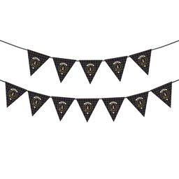 ScotsTee Shop Scottish McLellan Modern Crest Tartan Triangle Flags Tartan Bunting, Pennants (12pcs)