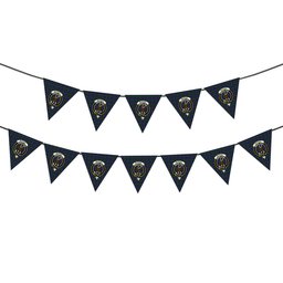 ScotsTee Shop Scottish McPhail Hunting Crest Tartan Triangle Flags Tartan Bunting, Pennants (12pcs)