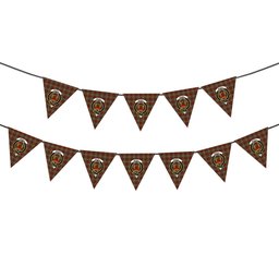ScotsTee Shop Scottish McGill Crest Tartan Triangle Flags Tartan Bunting, Pennants (12pcs)