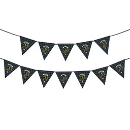 ScotsTee Shop Scottish MacLaren Crest Tartan Triangle Flags Tartan Bunting, Pennants (12pcs)