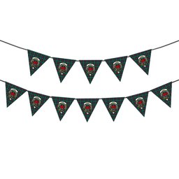 ScotsTee Shop Scottish Young Modern Clan Crest Tartan Triangle Flags Tartan Bunting, Pennants (12pcs)