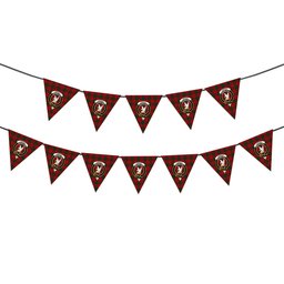 ScotsTee Shop Scottish Lindsay 3 Crest Tartan Triangle Flags Tartan Bunting, Pennants (12pcs)